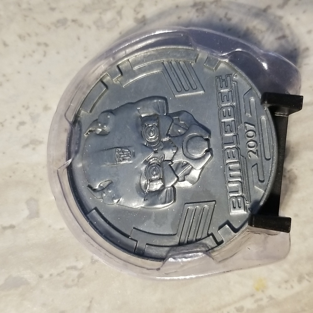 2007 Transformers Bumble bee metal coin